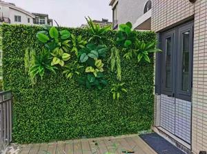 Tự làm dọc giả mạo tường trồng Nhân Tạo Màu Xanh Lá Cây tường với vật liệu nhựa cho phát triển cỏ loại cây - Product Image 3