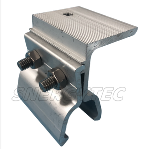 Pince <span class=keywords><strong>de</strong></span> <span class=keywords><strong>toit</strong></span> à installation <span class=keywords><strong>rapide</strong></span> pour <span class=keywords><strong>fixation</strong></span> solaire en finition anodisée en aluminium Al6005-T5 durable - Product Image 1