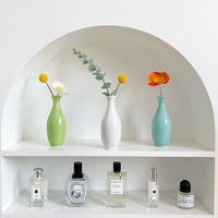 Vase à fleurs en céramique miniature fait main, style Instagram, moderne et minimaliste, pour la décoration de salon, d'entrée ou de table, hydroponique
