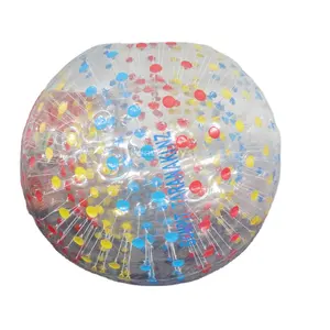 2024 믹스 컬러 풍선 zorbing 롤러 공, 판매를위한 인간 햄스터 공, 풍선 zorb 공 게임