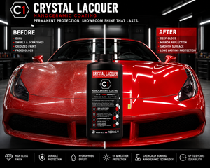 LAQUE CRISTAL C1 1000ml Revêtement Céramique Nano Professionnel pour Voitures Haute Brillance Hydrophobe Longue Durée Protection de la Peinture Automobile - Product Image 2