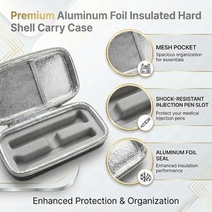Bolsa de Almacenamiento Médico para Viales de Insulina, Inyector de Tirzepatida, Porta Medicamentos Portátil para <span class=keywords><strong>Viajes</strong></span> y Uso Diario - Product Image 5