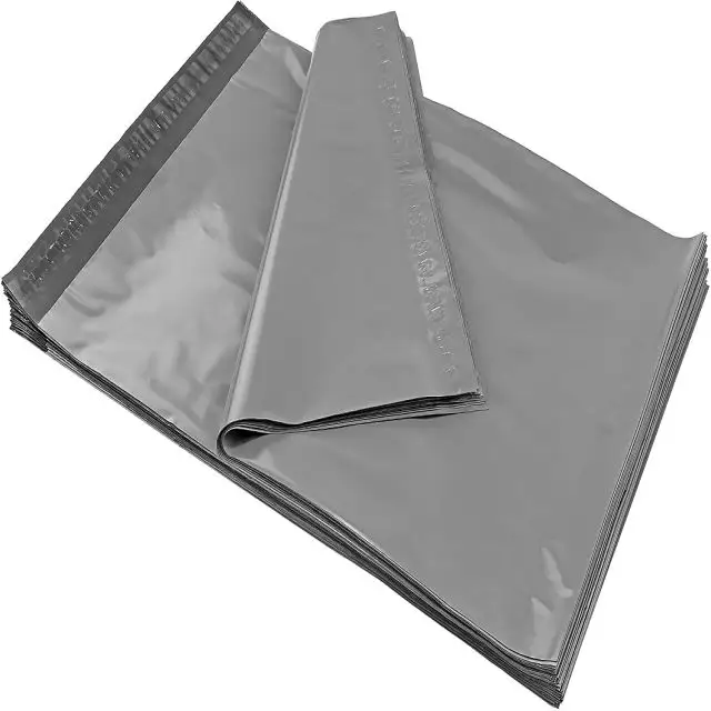 चीन OEM फैक्टरी अनुकूलित ग्रे रंग सादे मेलिंग बैग शिपिंग कूरियर डाक प्लास्टिक पाली बैग Mailers