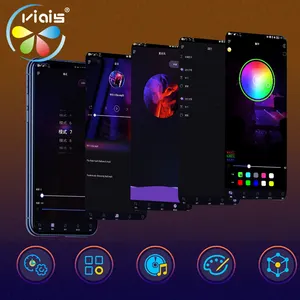 App Afstandsbediening Kerstverlichting Kleurrijke Digitale Rgbic Smart Vuurwerk Led Licht Met Led Controller