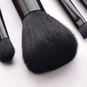 Nuevo diseño, juego de 8 brochas de maquillaje profesionales de marca privada, con mango de madera de lujo y pelo sintético, para maquillaje facial, de alta calidad. - Product Image 5