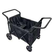 Poussette multifonctionnelle à 4 roues et quatre sièges Chariot de camping pliable pour enfants