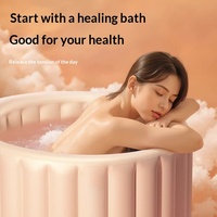 Baignoire gonflable en PVC en forme de nuage, pliable et rétractable, pour usage quotidien, soins de santé et bain médicalisé constant