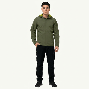 Wholesale Price Men's Winter Softshell <b>Jackets</b> <b>Waterproof</b> & <b>Warm</b> Windbreaker with Stand Collar High Street Style Top Winter Wear - Product Image 1