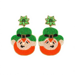 Pendientes Colgantes de CRYSTAL CRAFT para Mujer, Hechos a Mano, con Cuentas de Vidrio Bordadas, Estilo Boho, para Halloween y Año Nuevo - Product Image 1