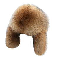 Gorro Ushanka de invierno para hombre, de piel de mapache, grueso, para personas mayores, gorro de invierno de piel completa estilo Overlord del noreste.