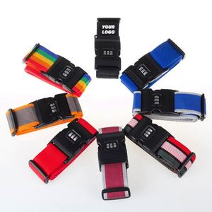 Wholesale Bulk Printed <b>Polyester</b> <b>Lanyard</b> Adjustable Travel Belt Logo Personalized Nylon Luggage Strap Custom Promotional Gifts - Product Image 1