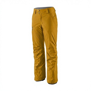 Pantalones de Esquí Impermeables para Mujer, Color Amarillo Mostaza, de Poliéster, con Cierre de Botones, para Actividades al Aire Libre en Invierno - Product Image 1