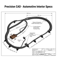 Clips Adaptadores para Arnés de Cableado Automotriz OEM Personalizados, Conductor de Cobre, Aislamiento/Cubierta de PVC, Clasificación IP68, Longitud y Tamaño Personalizables