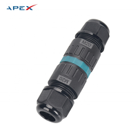 Câble d'alimentation étanche en cuivre M20 à 2 conducteurs, prise d'aviation en nylon mâle IP68 25A 450V, connecteur de charge résistant aux hautes températures