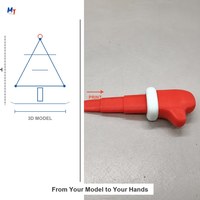 Service d'impression 3D personnalisé pour Noël, ornements, cadeaux, SLA, SLS, MJF, FDM, 1 pièce MOQ, prototype en 1 à 3 jours