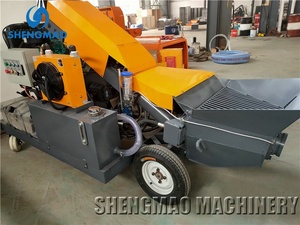 Popular Bomba Mezcladora de Concreto (Shotcrete) Portátil de 10m³/h, a Diésel o Eléctrica, de Bajo Costo, Directo de Fábrica China - Product Image 4