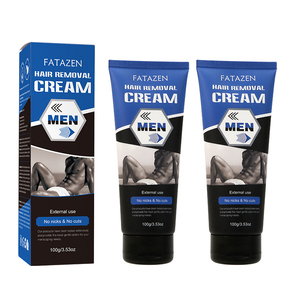 FATAZEN Men Crema depilatoria Eficiente Eliminación de 5 minutos Fórmula hidratante Sin mellas Sin cortes Sin olor Crema depilatoria - Product Image 1