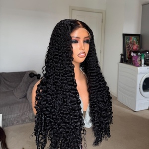 Perruques de cheveux humains bouclés birmans naturels avec dentelle HD 13x6, pré-épilées, nœuds blanchis, sans colle - Product Image 2