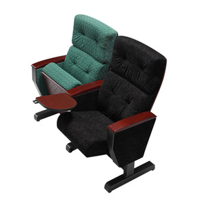 Chaise de théâtre Manwa Expo HB776, revêtement vert, siège fixe, utilisation hospitalière et scolaire - Product Image 4