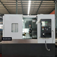 Mesin Bubut CNC HUAZHICHUN TCK500 Tipe Slant Bed Single Spindle Medium Duty untuk Pemesinan Presisi Logam