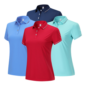 เสื้อโปโลเข้ารูปแบบเรียวดูดความชื้นชุดออกกำลังกายกลางแจ้ง - Product Image 5