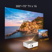 Mini projecteur LED de poche pour la maison, l'éducation et la publicité, Full HD 1080P 4K, 500 lumens, 150W, pour K20