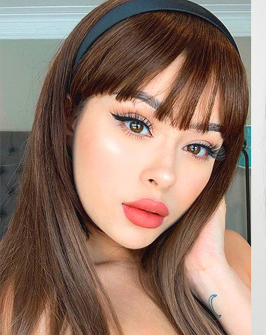 Длинные Синтетические прямые парики с челкой, черные и белые парики Омбре для женщин, парики для женщин, человеческие волосы