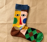 Calcetines de Algodón Casuales con Diseño Divertido de Marvel Anime Funky Crew, Calcetines Personalizados con Letras Divertidas para Hombre y Mujer, Novedad Otoñal