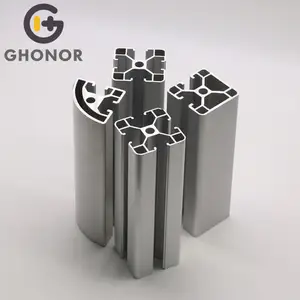 Aluminium Alu Profiel Tgleuf Extrusie 40X40 Geanodiseerde 6063 T Slot Aluminium Profielen 40X40Mm Zwart Cnc