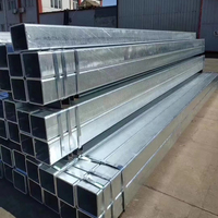Tube carré galvanisé à paroi épaisse Q235B Q355B 50x50-300x300mm x 3-10mm pour base de machine lourde - Vente chaude