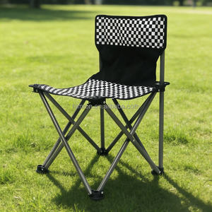 Petite chaise pliante <span class=keywords><strong>ultra</strong></span>-légère portable pour les loisirs en plein air, le camping, la pêche, la plage, avec accoudoirs - Product Image 1