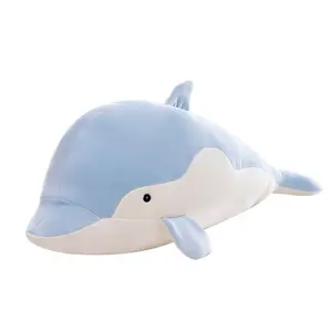 厂家批发海豚毛绒毛绒动物玩具新款海豚毛绒玩具枕头超可爱最佳儿童礼品