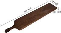 Großhandel Walnuss Feinkost Pizza Brot Schneide brett Holz Käse brett für Gemüse Fleisch Holz Servier Käse Tablett