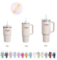 Gobelet isotherme en acier inoxydable à double paroi de 40 oz, personnalisé, pour l'aventure, avec poignée