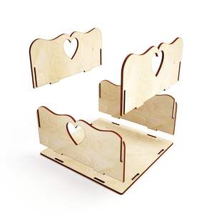 Boîte cadeau en bois sans colle, 20 pièces, diy bricolage, limes photochromiques, pour découpe laser, emballage, plan de coupe vcd, DXF - Product Image 2