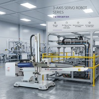 Robot manipulateur à tête de taureau servo à trois axes pour préhension et placement, haute vitesse, avec garantie à distance, pour moulage par injection