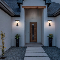 Applique murale Yuanzuan Diamond Shade IP65 en aluminium moulé sous pression, LED Osram 2835, élégante, pour extérieur, villa, jardin, lampe murale extérieure