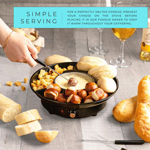 2024 populaire <span class=keywords><strong>maison</strong></span> fête Portable électrique chocolat et fromage <span class=keywords><strong>Fondue</strong></span> Pot ensemble pour faire fondre le chocolat - Product Image 5