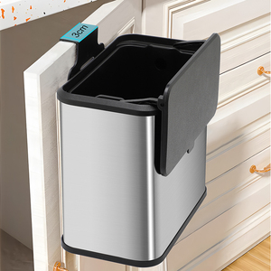 Thân Thiện Với Môi 5L/1.3 Gallon Nhà Bếp Phân Hữu cơ Bin Slided Nắp Treo Tường Mặt Bàn Vườn Thùng Rác Có Thể Lưu Trữ Xô - Product Image 3