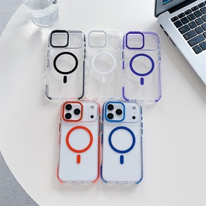 Funda Magnética de Lujo de Alta Transparencia para iPhone 17 Pro Max, 17 Air, 16, 15, 14, 13, 12, Antideslizante, Protectora, con Parte Trasera Transparente - Product Image 3