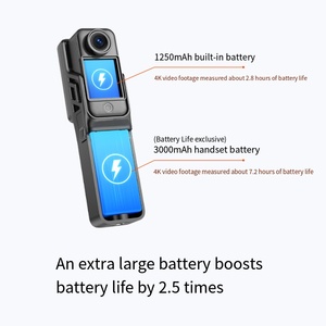 Batterie étendue <span class=keywords><strong>SJCAM</strong></span> C400, contrôleur portable d'origine, transmission vidéo sans fil Bluetooth, batterie, accessoire pour caméra C400 - Product Image 5