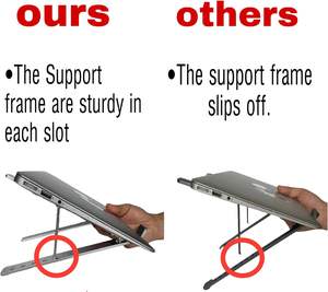 <span class=keywords><strong>Support</strong></span> <span class=keywords><strong>portable</strong></span> ergonomique pliable en alliage d'aluminium pour <span class=keywords><strong>ordinateur</strong></span> <span class=keywords><strong>portable</strong></span> <span class=keywords><strong>Support</strong></span> réglable multi-angle ventilé antidérapant pour MAC-book <span class=keywords><strong>HP</strong></span> Dell - Product Image 6