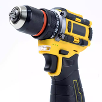 Perceuse sans fil rechargeable 16,8 V Li-Ion à moteur sans balais, vitesse variable, avec deux batteries et kit de perçage