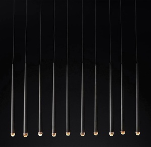 Lustre rectangulaire avec tube lumineux linéaire <span class=keywords><strong>AQUITAINE</strong></span> à bande adhésive - Product Image 3