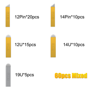 35/60 Piezas de Cuchillas de Microblading en Forma de U, Agujas para Tatuaje, para Lápiz Manual 3D para Cejas, Uso Profesional - Product Image 1
