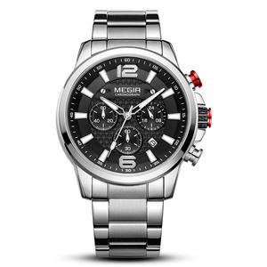 Reloj de pulsera deportivo de negocios multifuncional para hombre con correa de acero reloj de cuarzo reloj informal de moda para hombre - Product Image 1