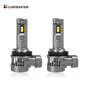 럭스파이터 최고 성능 9600lm H7 H11 9005 9006 방향 지정 듀얼 팬 쿨 M8 LED 헤드라이트 전구 (자동차, 오토바이, 트럭용) - Product Image 4