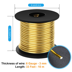 <span class=keywords><strong>Alambre</strong></span> <span class=keywords><strong>de</strong></span> <span class=keywords><strong>aluminio</strong></span> <span class=keywords><strong>para</strong></span> manualidades calibre 8 calibre 12 calibre 18 calibre, <span class=keywords><strong>alambre</strong></span> <span class=keywords><strong>de</strong></span> <span class=keywords><strong>aluminio</strong></span> amarillo <span class=keywords><strong>de</strong></span> 1mm 2mm 14mm <span class=keywords><strong>para</strong></span> cables <span class=keywords><strong>de</strong></span> Arte <span class=keywords><strong>de</strong></span> artesanía <span class=keywords><strong>de</strong></span> Metal DIY suave - Product Image 3