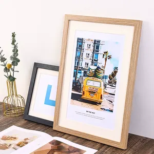 Factory Sale Customized Cheap 5" 6" 7" 8" 10" <b>A4</b> A3 MDF Black White Poster Picture Wood Photo <b>Frame</b> - Product Image 4