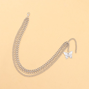 Cadena para zapatos con colgante de mariposa, decoración metálica para botas Martin, accesorio de moda para mujer, color blanco K Sp 820 - Product Image 6